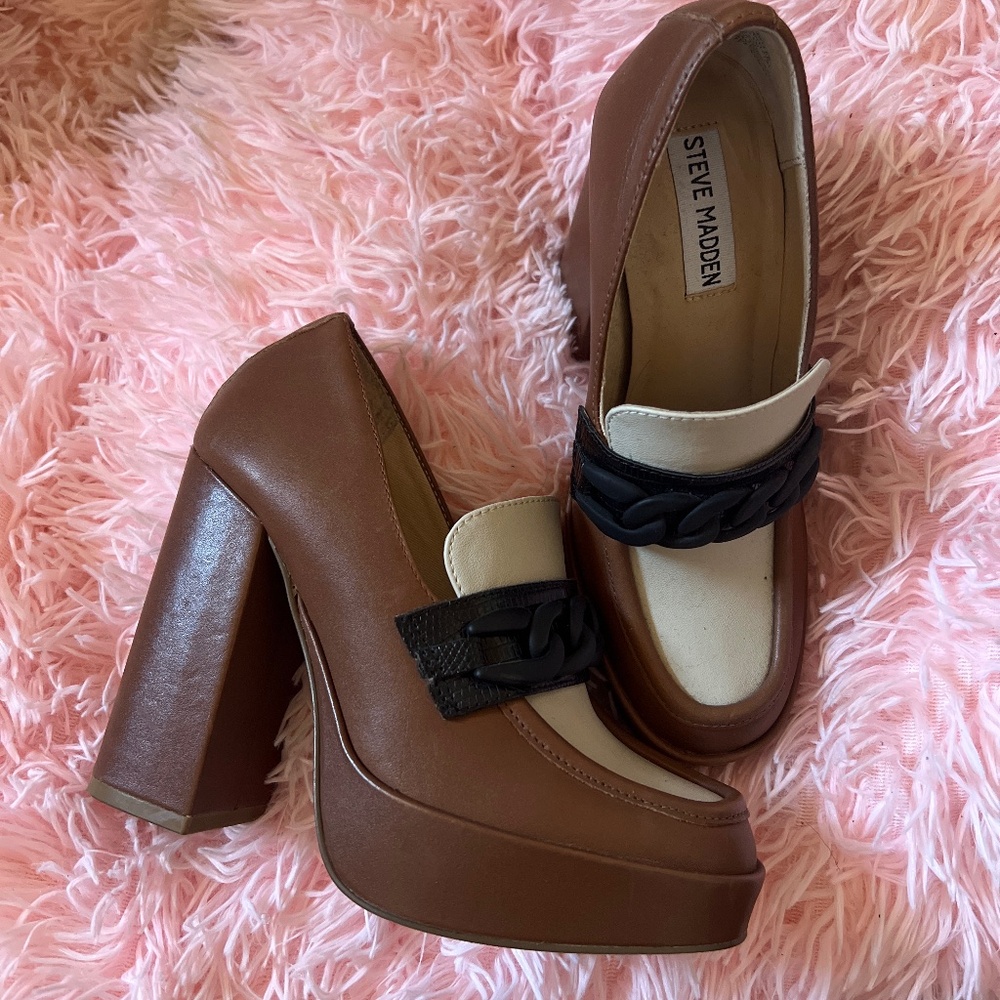 Steve Madden Loafer Platforms size 5.5